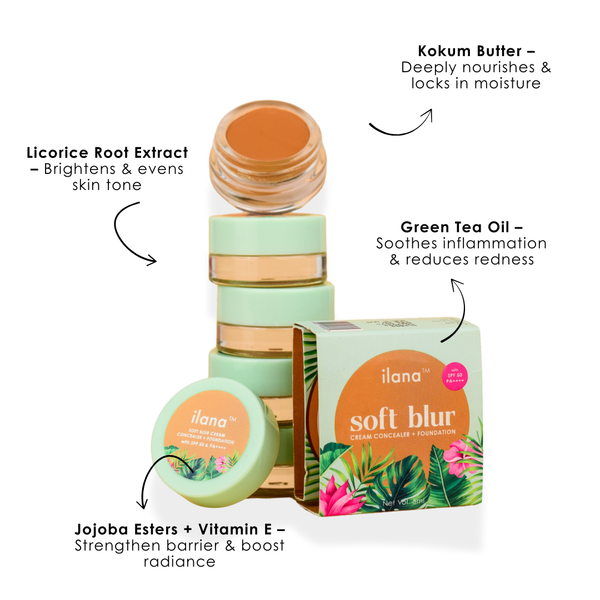 Soft Blur Cream Concealer & Foundation with SPF 50 PA++++
