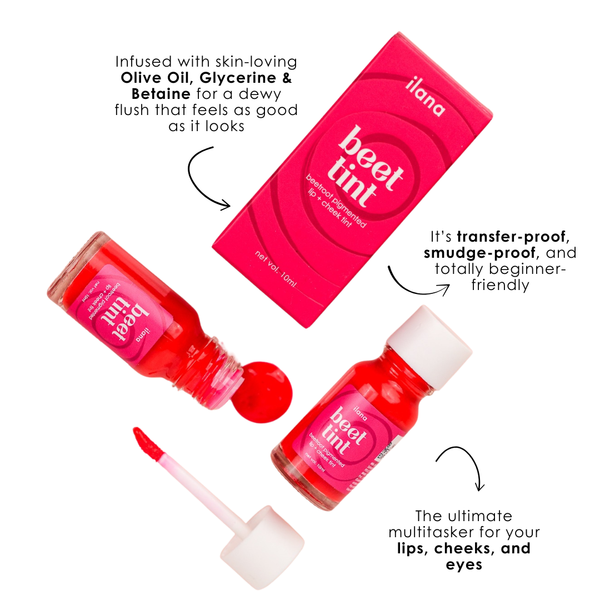 Festive Glow Bundle (Soft Blur Concealer + Beet Tint + Golden Hour Strobe Cream in Rosé)