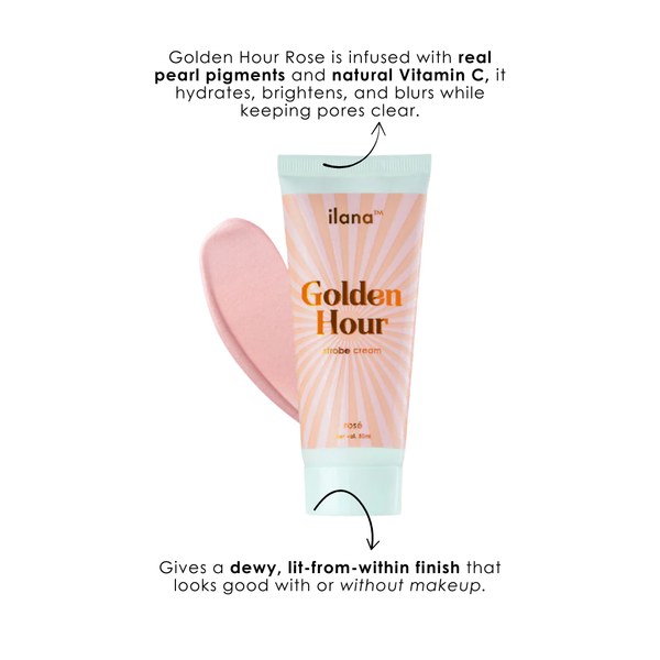 Festive Glow Bundle (Soft Blur Concealer + Beet Tint + Golden Hour Strobe Cream in Rosé)