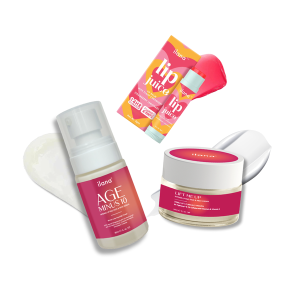 Self Care Ritual Bundle (Age Minus 10 Serum + Lift Me Up Cream + Lip Juice)
