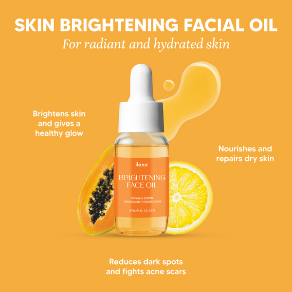 Brightening Face Oil - Papaya & Lemon for Radiant, Hydrated Skin