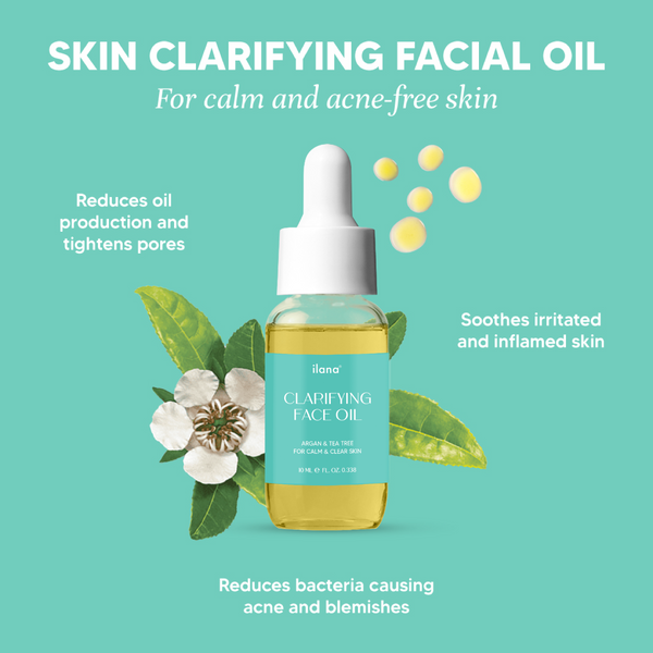 Clarifying Face Oil - Argan & Tea Tree for Calm & Clear Skin
